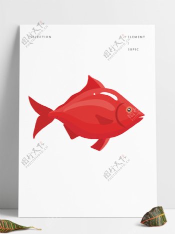 矢量卡通手绘素材精致鱼类食材