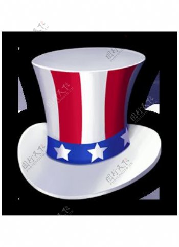 美国国旗帽子图标