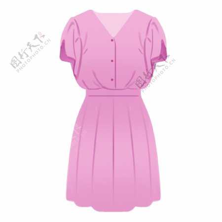 粉色连衣裙服饰
