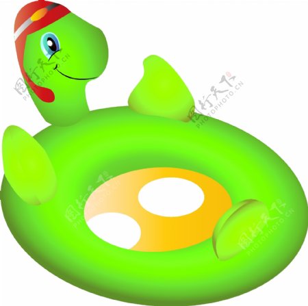 绿色乌龟救生圈