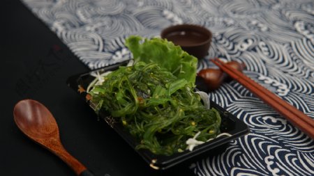 美味食物之海藻沙拉高清图片