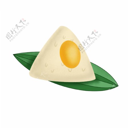 蛋黄粽子手绘粽子端午节端午粽子卡通粽子