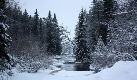 芬兰唯美雪景