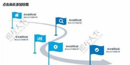 旗子公司发展历程简介PPT素材