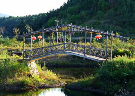 景区木制小桥