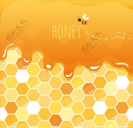 蜂蜜背景