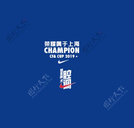 上海申花足协杯现场t恤印花图案