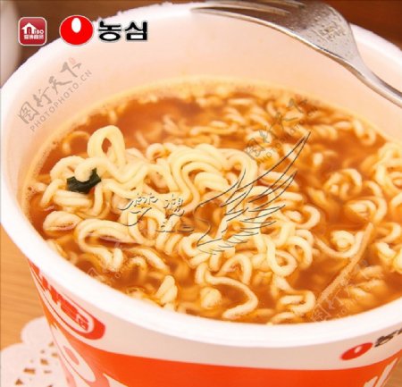韩国农心虾汤杯面方便面