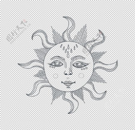 太阳纹身图案