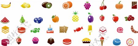 水果食品小图标