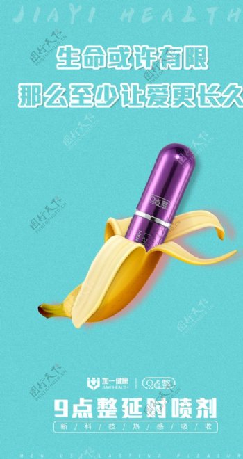 创意香蕉延时喷剂