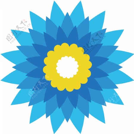 蓝菊花网logo