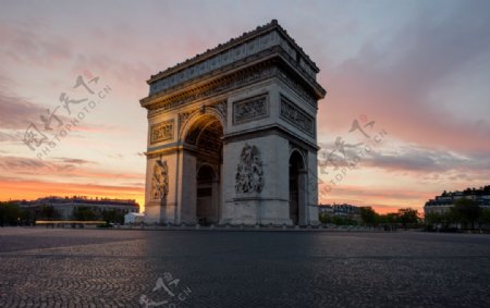 法国凯旋门高清摄影
