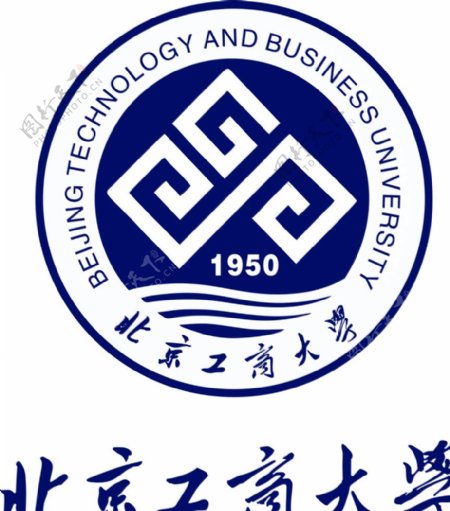 北京工商大学校徽校旗标志