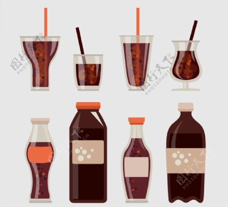 可乐饮料设计矢量图