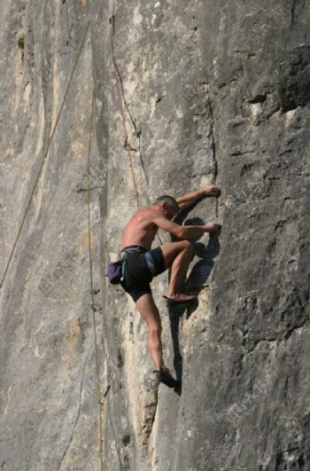 攀岩攀登运动健身