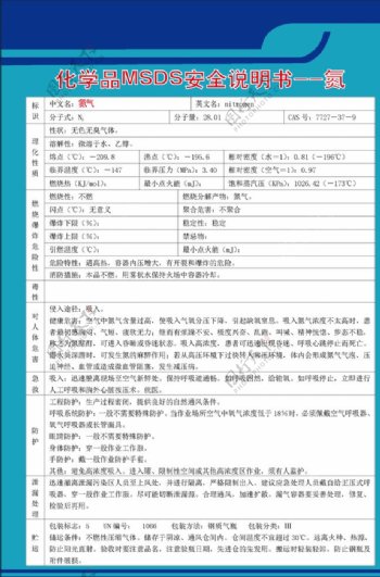 化学品MSDS安全说明书