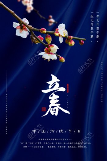 立春古风中国风节日传统节气海报