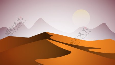插画沙漠