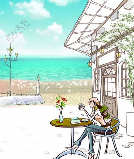 海边咖啡厅