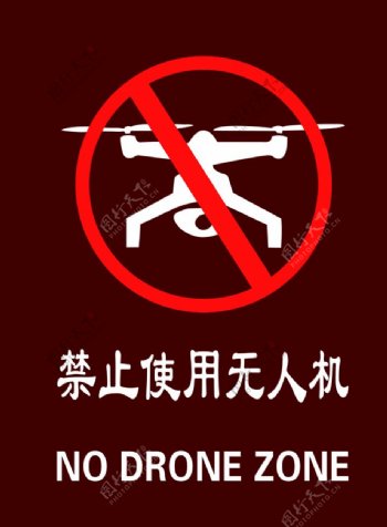 禁止使用无人机