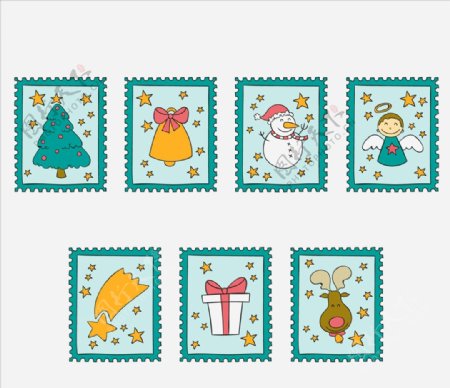 圣诞邮票收集