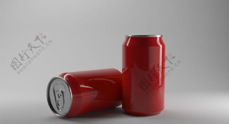 可乐饮料立体样机背景素材