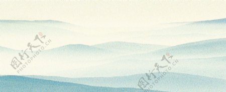 中国风山水水墨画