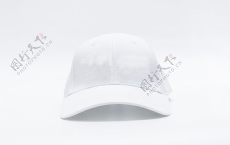 白色棒球帽摄影图