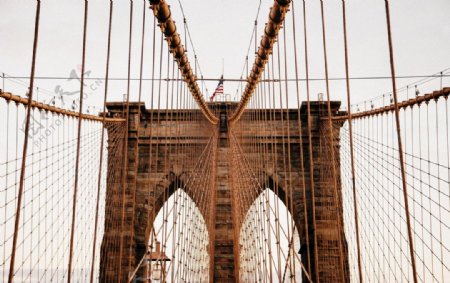 大桥铁架桥复古建筑背景素材