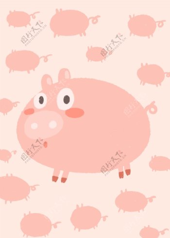 卡通猪猪壁纸图片