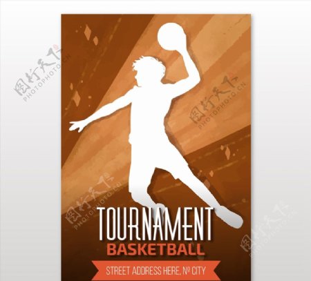 篮球锦标赛海报图片
