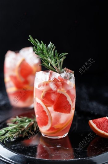 蜜柚汁饮品饮料背景海报素材图片