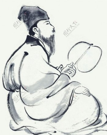 古代男性人物图片