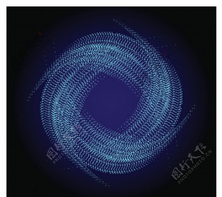 蓝色椭圆抽象线条背景图案图片
