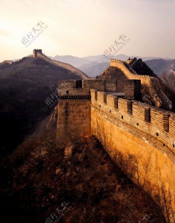 长城城墙建筑背景海报素材图片