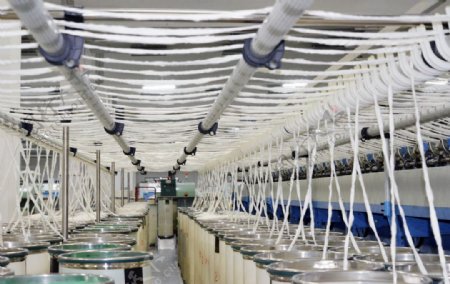 纺织工厂流水线企业背景海报素材图片