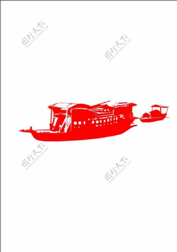红船矢量南湖革命图片