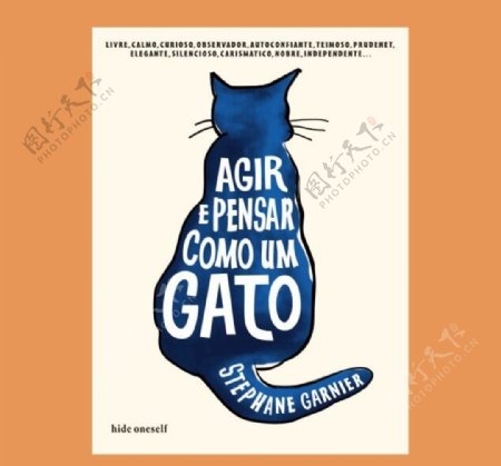 蓝色猫咪字母服装印花图案图片