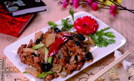 新疆菜新疆过油肉图片