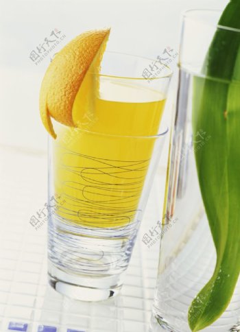 橙汁饮料饮品背景素材图片