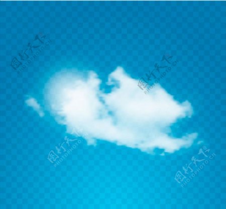 蓝天白云矢量图片