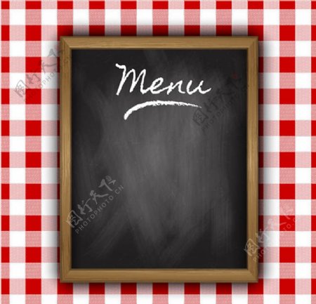 空白黑板菜单图片