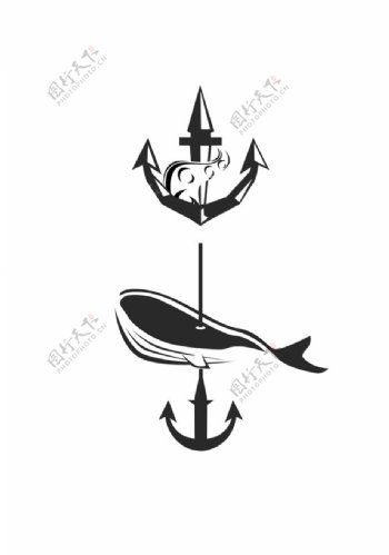 2款船锚元素logo设计图片