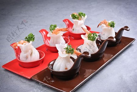 水晶鲜虾蒸饺图片