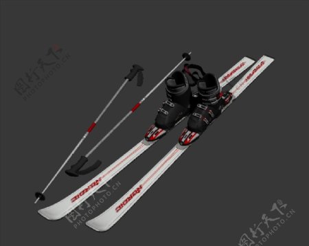 滑雪板3D模型图片