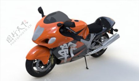 C4D模型摩托车赛车图片