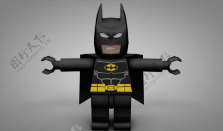 C4D模型蝙蝠侠玩偶手办图片