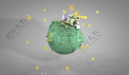 C4D模型小王子星球圖片
