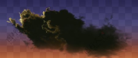夕阳云乌云黑云云图片